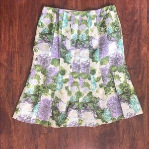 Ann Taylor floral skirt petite